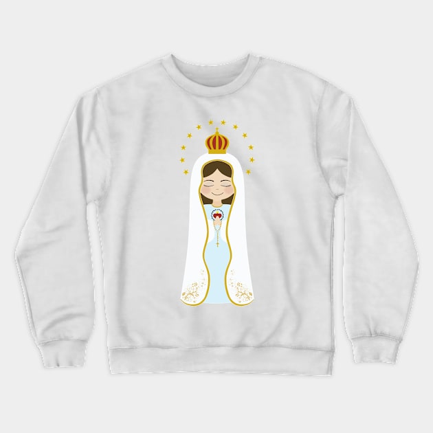 Our Lady of Fatima Crewneck Sweatshirt by alinerope